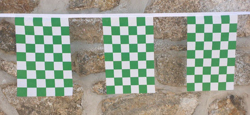 Bandiera scacchi verde e - bandiera,
