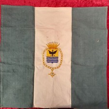 Bandiera Di Tessuto Verde E