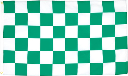 Bandiera scacchi verdi e - bandiera,