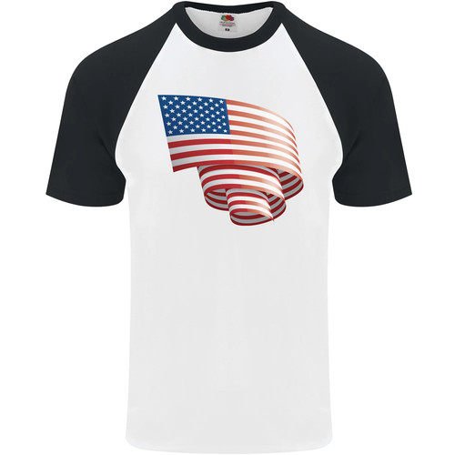 Arricciato bandiera usa - arricciato,